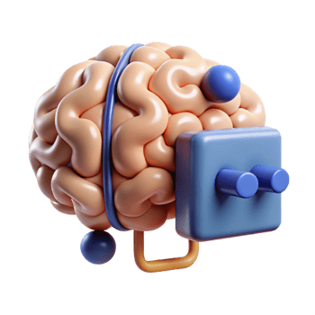 magnificent rustic Brain-computer interface connecting mind to machine 4K png
