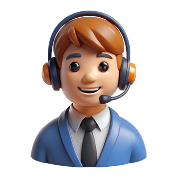 serene rustic Customer service representative with a headset, professional png