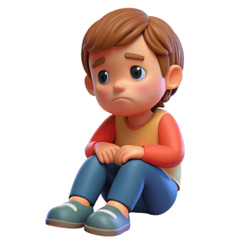 stunning vintage Sad child sitting alone, detailed png