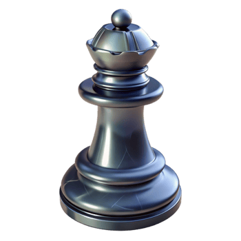 elegant contemporary A chess piece, the king, made of obsidian, 4K png