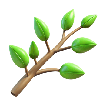 extraordinary artistic A tree branch with budding leaves, original png