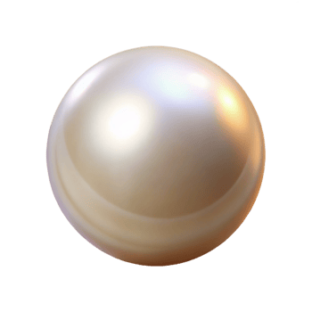serene vintage A single pearl, high resolution png
