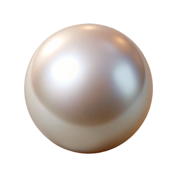 elegant traditional A single pearl, detailed png