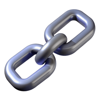 vibrant rustic A broken chain link, premium png
