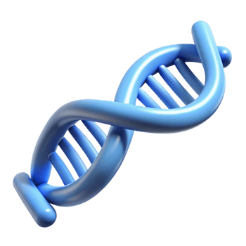 dramatic traditional A DNA strand unraveling, 4K png