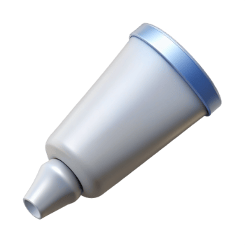 dramatic contemporary A single, paint tube, titanium white, squeezed professional png