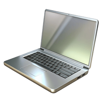 dramatic vintage A sleek, silver laptop computer, closed high resolution png