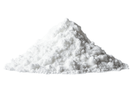 Heap of White Powder on Black Background - High Detail, Cut Out Transparent png