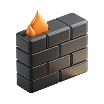 magnificent minimalist A firewall appliance, black and rectangular 4K png