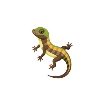 Tropical Lizard Clipart for Wildlife Design vector