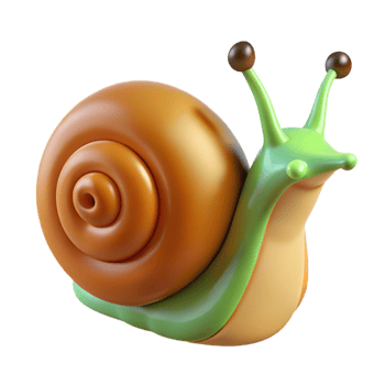 vibrant contemporary A snail detailed png