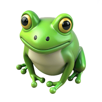 magnificent abstract A frog original png