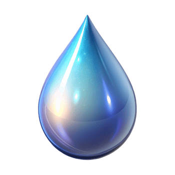 vibrant modern A single, glistening teardrop, imbued with magical energy genuine png