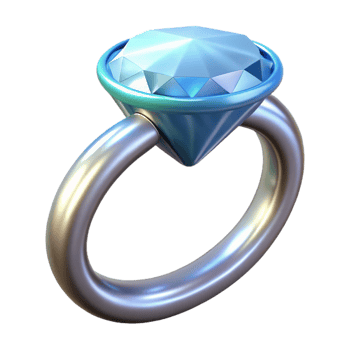 beautiful classic A sparkling diamond ring, set in a silver band genuine png