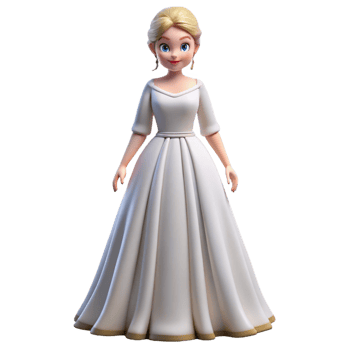 elegant artistic Elegant bride in wedding dress original png