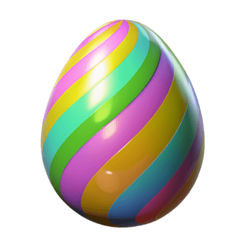 impressive traditional Easter egg with colorful design premium png