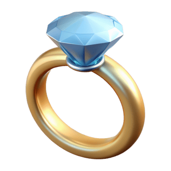 dramatic artistic Diamond engagement ring genuine png