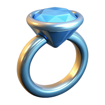 elegant classic Diamond engagement ring premium png