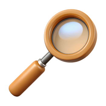 magnificent minimalist Magnifying glass with wooden handle genuine png