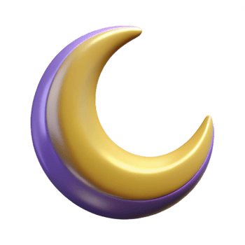 beautiful contemporary A single, stylized crescent moon pendant, authentic png