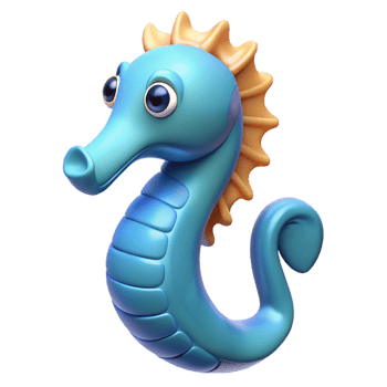 magnificent rustic A seahorse authentic png