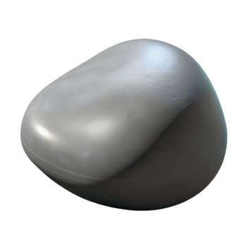 impressive vintage One smooth grey river stone high resolution png