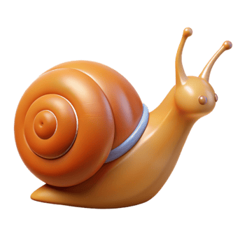 elegant abstract A snail crawling high resolution png