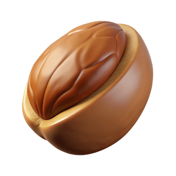 beautiful creative Brazil nut in shell exclusive png