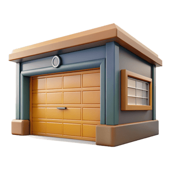 beautiful abstract Garage door, sectional panel, residential style, genuine png