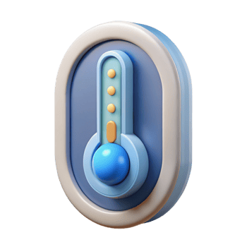 magnificent creative Smart thermostat displaying temperature genuine png