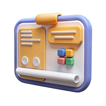 vibrant contemporary Educational technology interactive whiteboard high resolution png