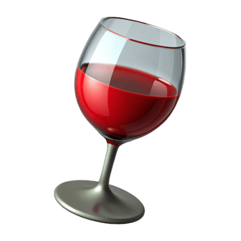 serene traditional A glass of red wine, professional png