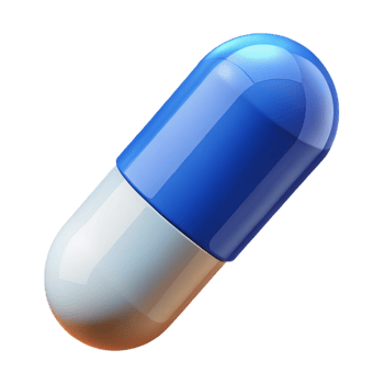 vibrant classic A pill capsule, generic medication, genuine png