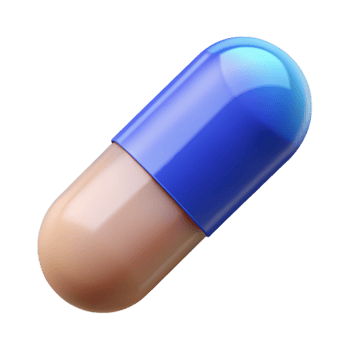 stunning minimalist A pill capsule, generic medication, exclusive png