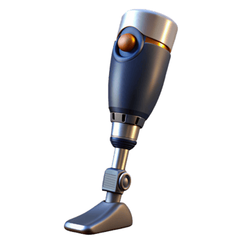 vibrant rustic Advanced prosthetic leg with hydraulics premium png