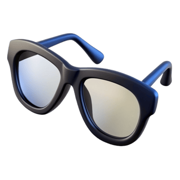 wonderful rustic A pair of eyeglasses with black frames original png