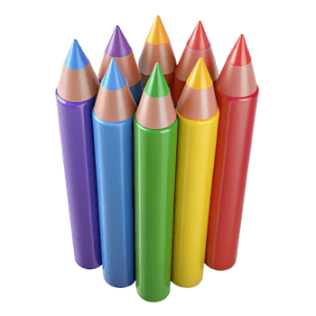 extraordinary abstract A set of colored pencils original png