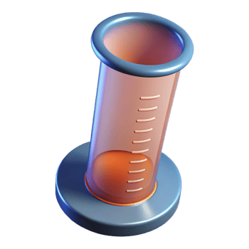 impressive vintage A graduated cylinder with markings genuine png