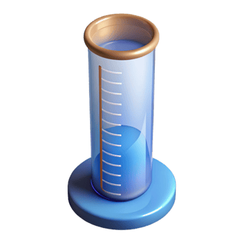wonderful contemporary A graduated cylinder with markings premium png