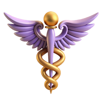 extraordinary creative Caduceus, Hermes' staff, healing, premium png