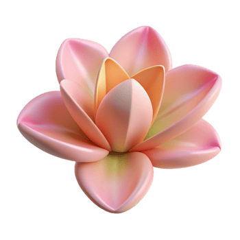 serene traditional Single flower petal 4K png