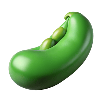 wonderful abstract Close-up of a green bean original png