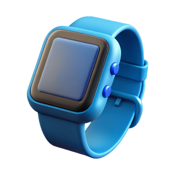 stunning traditional A smart watch with a digital display, high resolution png