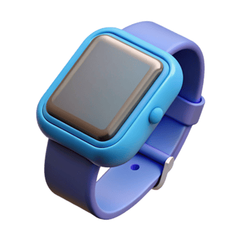 stunning traditional A smart watch with a digital display, premium png