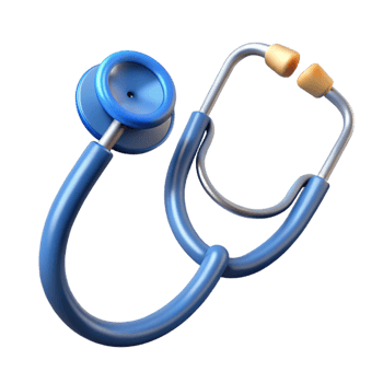 impressive vintage A stethoscope, medical instrument, high quality png