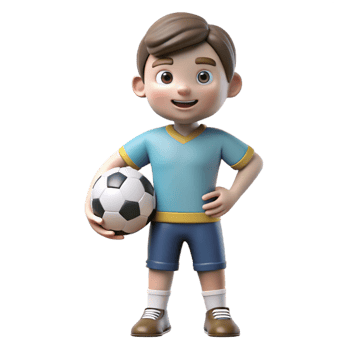 extraordinary contemporary Boy, soccer ball, authentic png