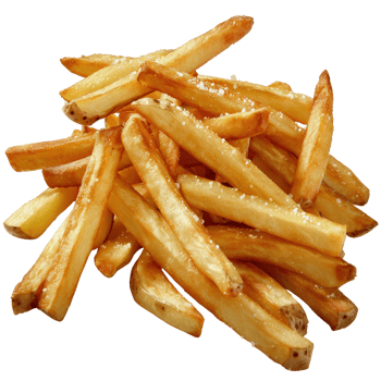 Crispy Golden French Fries with Salt on a . Perfect for Food Photography png