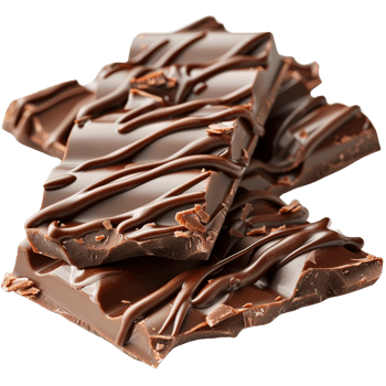 Rich Dark Chocolate Bars with Smooth Drizzle on a . for Dessert Lovers png