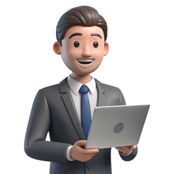 stunning minimalist Focused businessman, using laptop no laptop visible , high resolution png