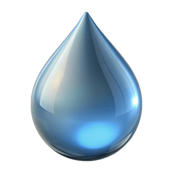 elegant artistic Crystal clear water droplet 4K png